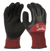 X-Large Red Latex Level 3 Cut Resistant Insulated Winter Dipped Work Gloves